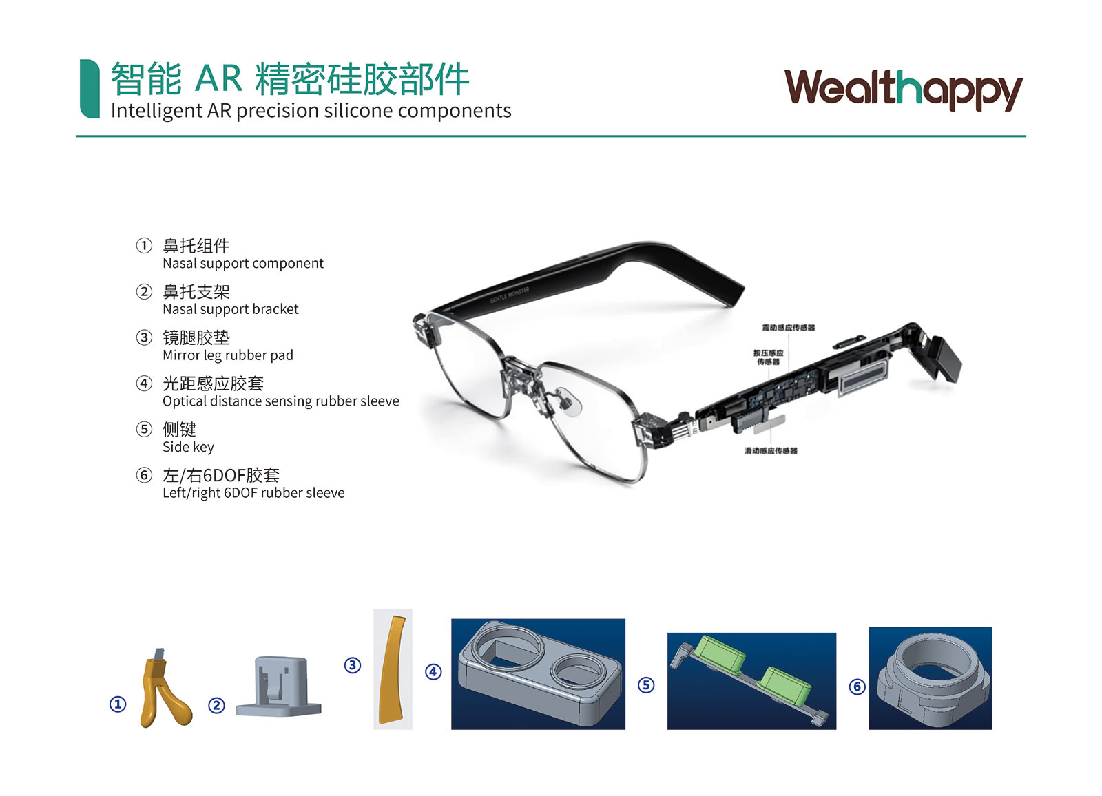 スマート AR 精密シリコーン部品